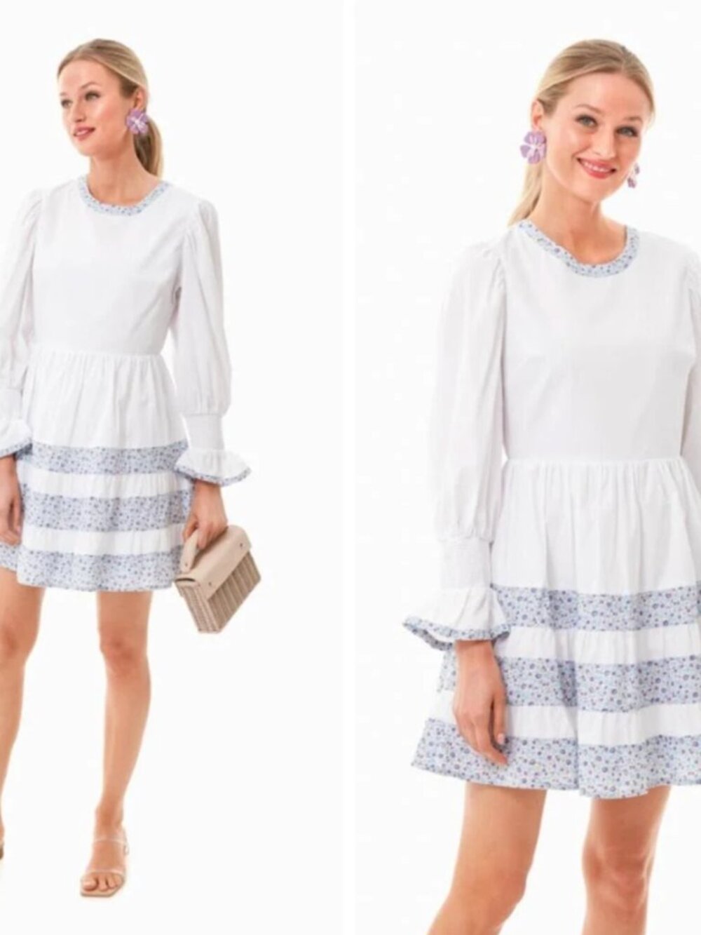 Pomander Place Floral Tiered Fran Mini Dress